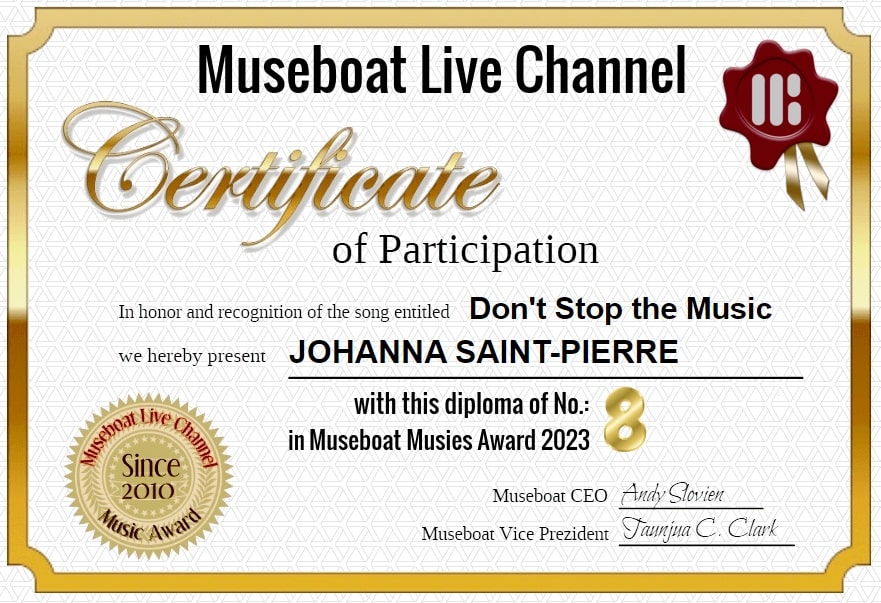 JOHANNA SAINT-PIERRE on Museboat LIve